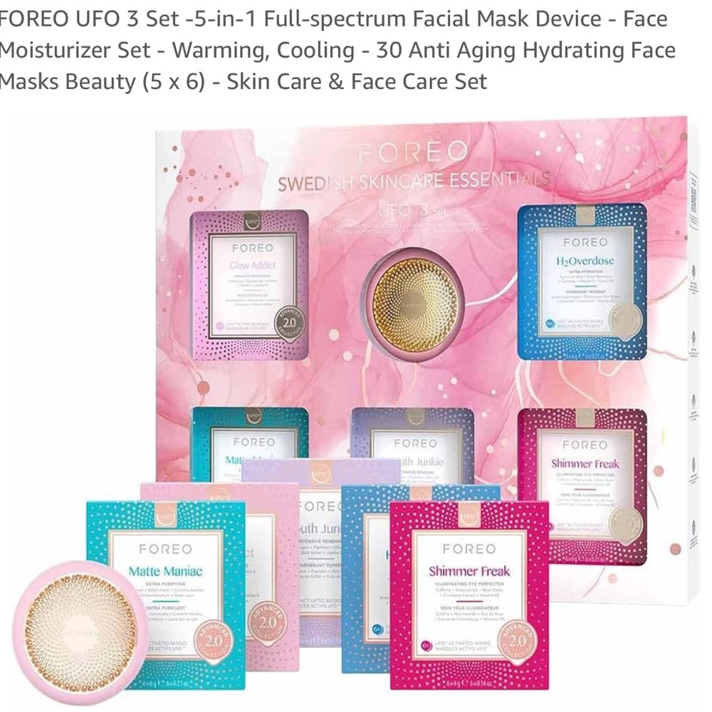 FOREO Pink and Blue Skincare Mask Collection